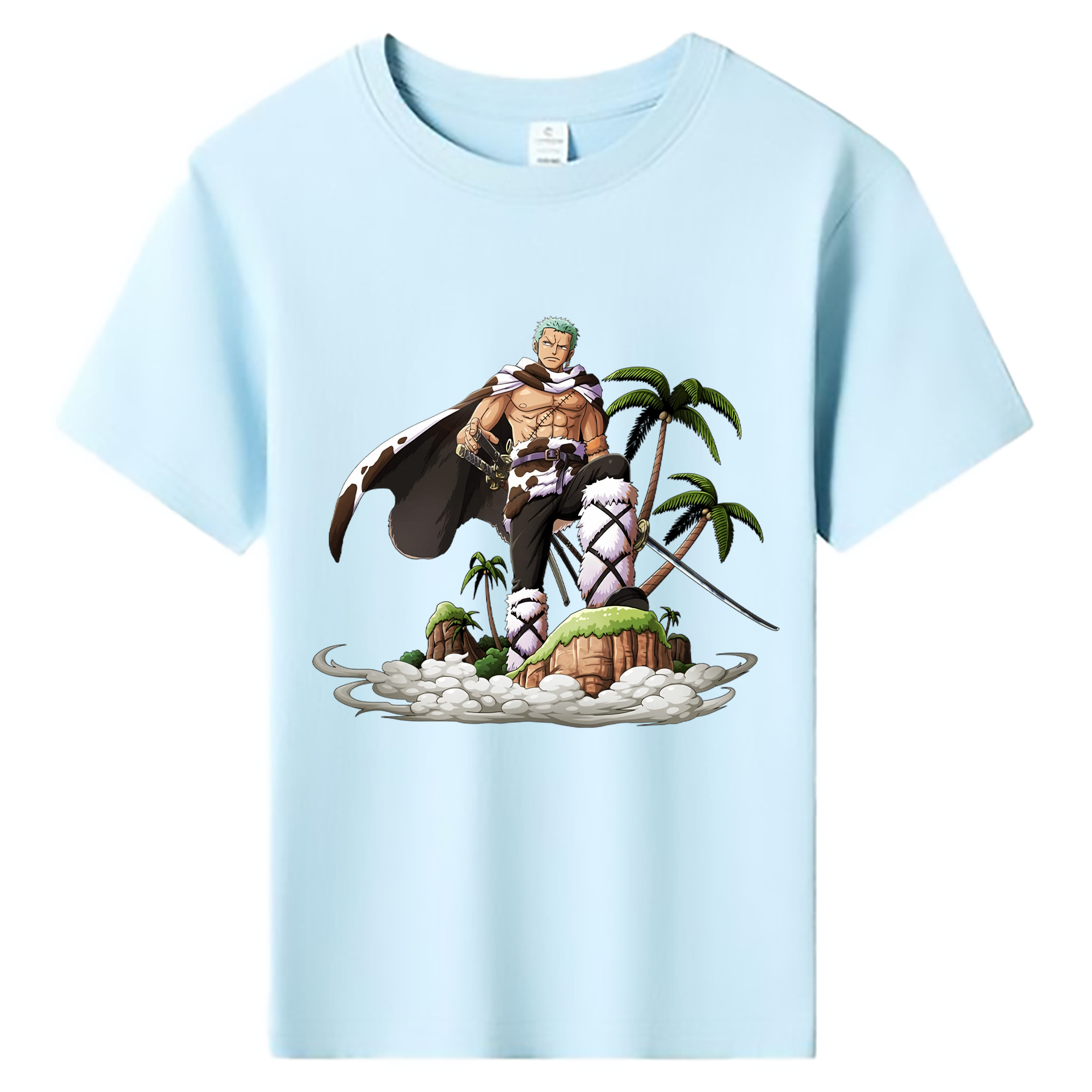 ワンピース ロロノア・ゾロ ONE PIECE Roronoa Zoro 綿100％キッズTシャツ（フロントプリント）